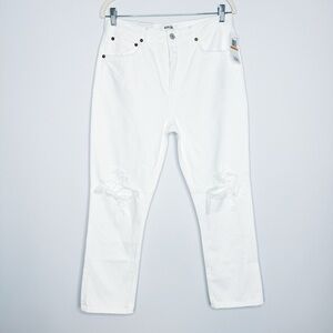 Agolde - White Riley High Rise Jeans